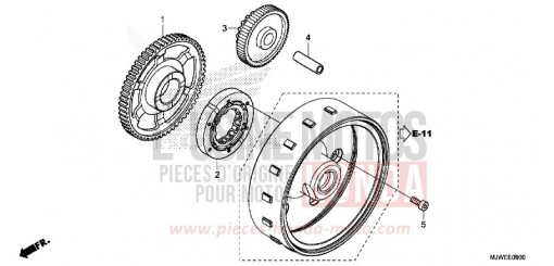 EMBRAYAGE DE DEMARRAGE CBR500RAG de 2016